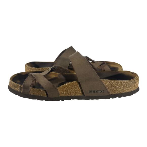 Birkenstock Women’s Mayari Leather Habana Brown Sandals Women’s Size 10 - Picture 8 of 10